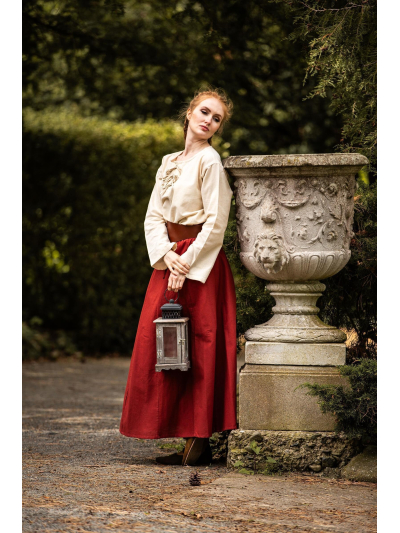 Trollfelsen Leonardo Carbone Mittelalter Gewandung Ritter Wikinger Magd Maid Rock Dana Rot _2_